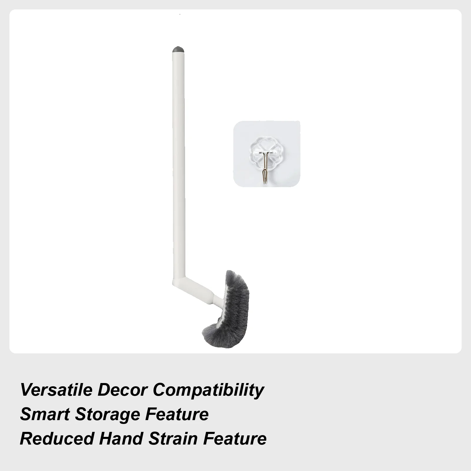 

Toilet Brushes Foldable Wall Mount S-Curve Scrubber Toilet Scrubber Brush For Bathroom Indoor Shower Floor Tile Kitchen Sink Tub