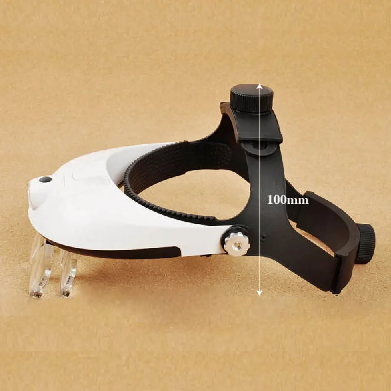 1.0X 1.5X 2.0X 2.5X 3.5X Helmet Magnifier Headlamp Magnifying Glass with Light LED Illuminated Head Dental Surgical Loupe
