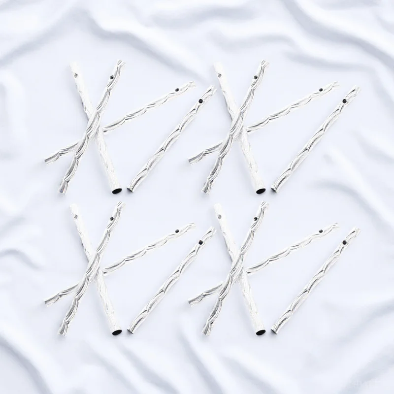 20 قطعة أنابيب الرياح المعدنية DIY استبدال أجزاء لملحقات جرس الرياح صياغة أنابيب حديقة معلقة الديكور #1