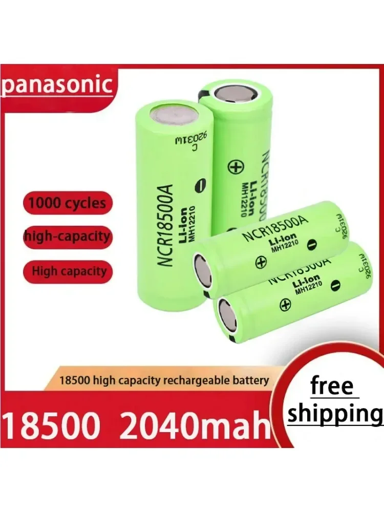 100% batterie Lithium-ion d'origine 3.7V 18500 2040mah pour Panasonic NCR18500A 3.6V batterie pour jouet torche lampe de poche ect