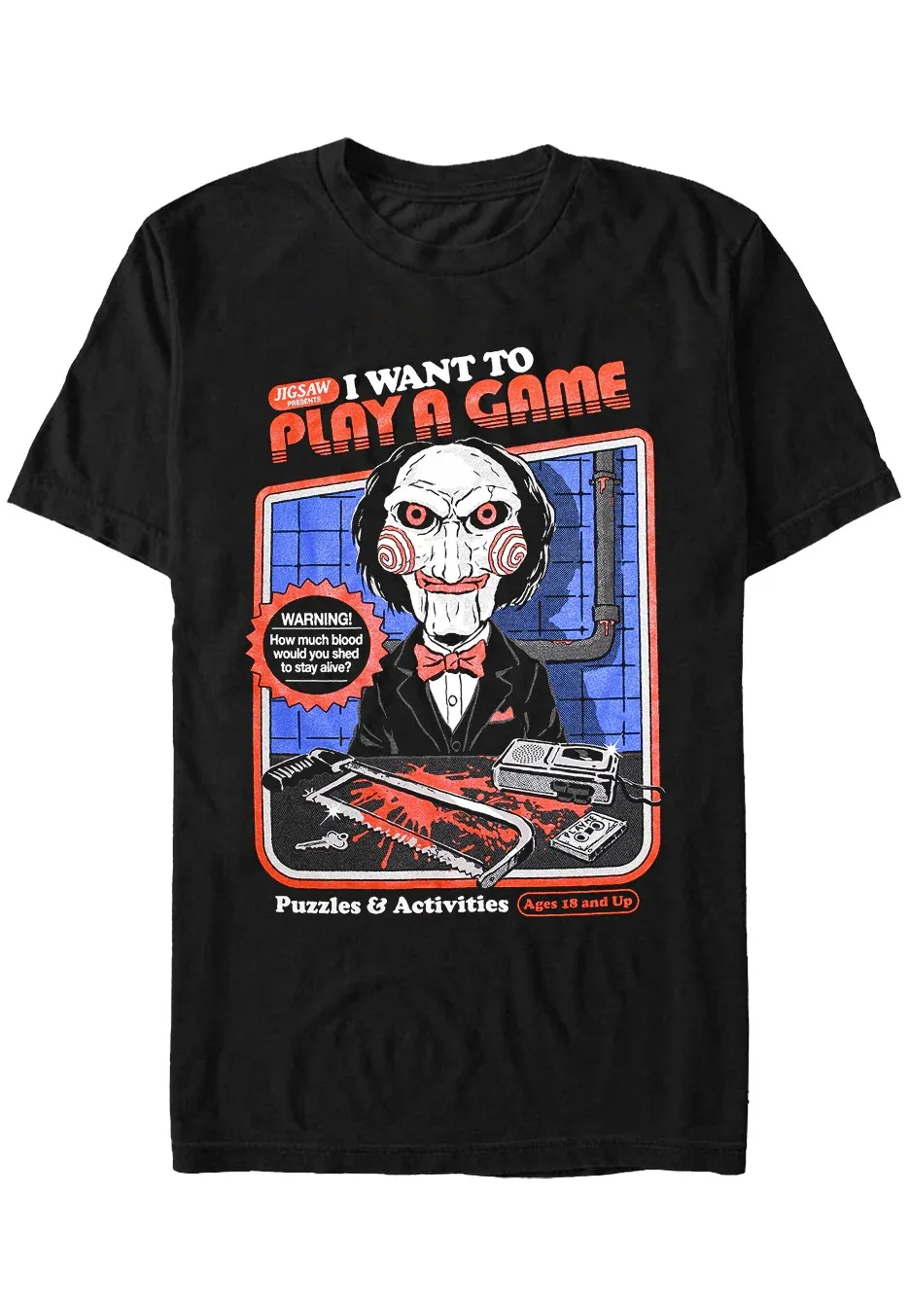 

I Want To Play A Game Graphic Printing Summer Luxury Brand Cotton Men's and Women's T-Shirts Short Sleeves Street Fashion Trend