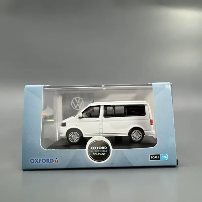for OXFORD 1:76 T5 Campervan Alloy Diecast Vehicle White Miniature Replica for Adult Collectors Home Decor Ornament Present