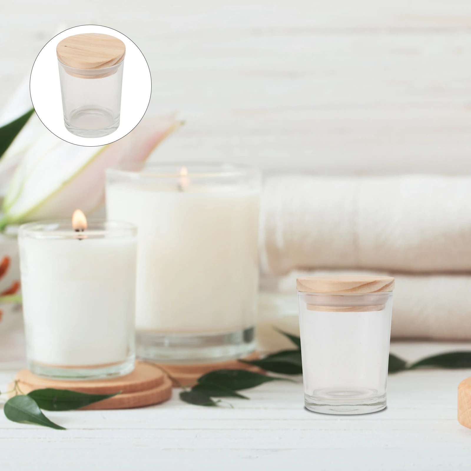 

2PCS Cup Bottle Making Jar DIY Container Storage Aromatherapy Scented Wax Tin Home Office Yoga