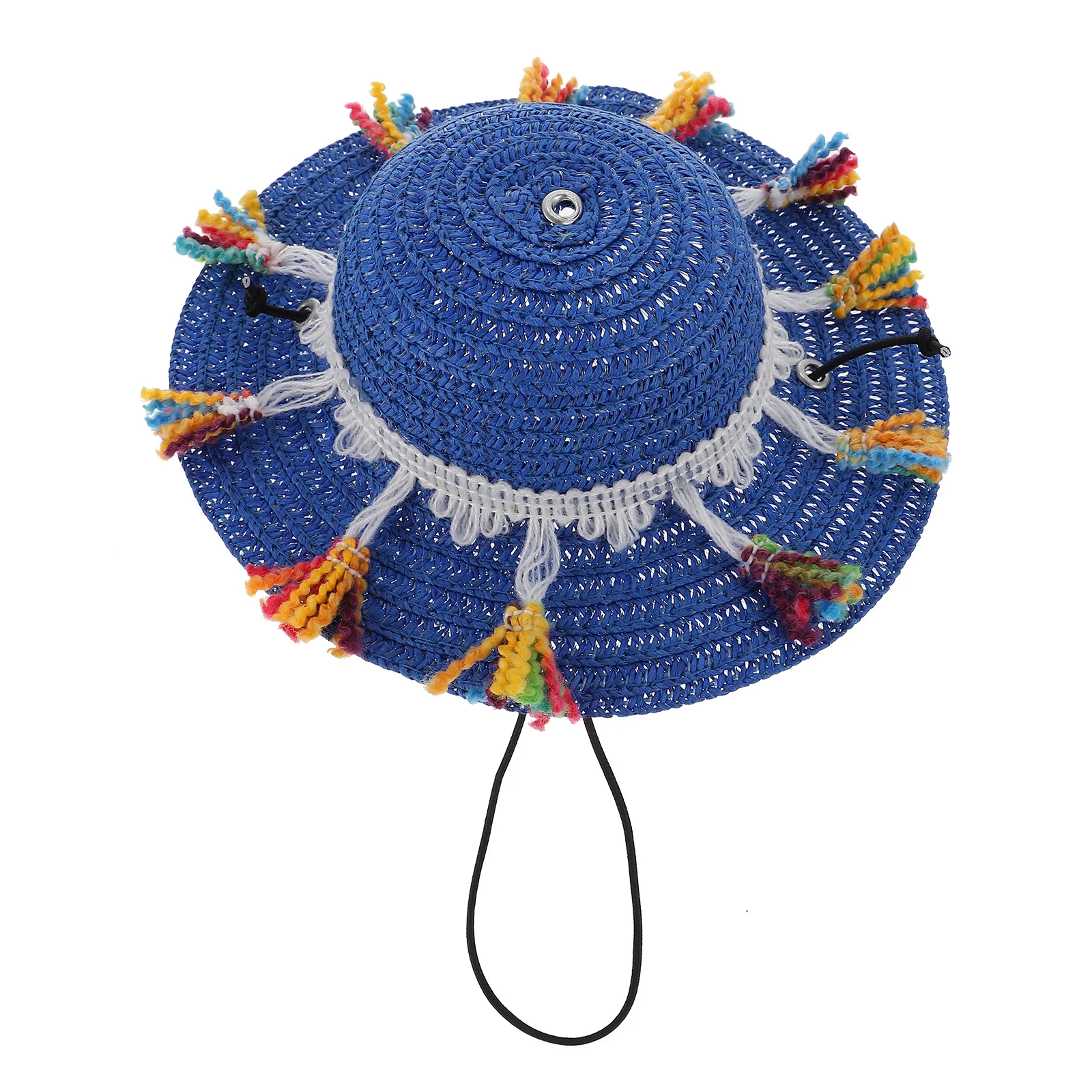 

Pet Straw Hat Lightweight Dog Sombrero Hat For Parties Photo Props Adjustable Pet Head Decor Dog Costume Supplies