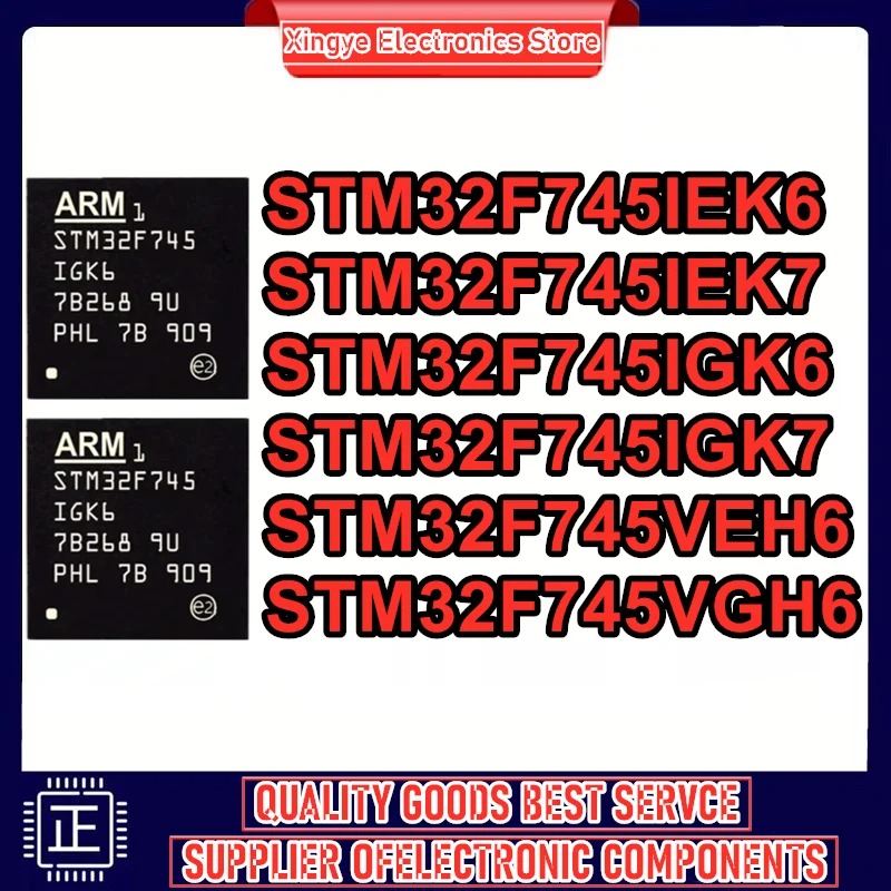 

STM32F745IEK6 STM32F745IEK7 STM32F745IGK6 STM32F745IGK7 STM32F745VEH6 STM32F745VGH6 Микросхема BGA, новый оригинальный в наличии