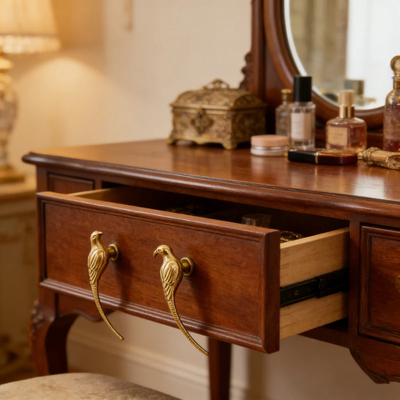 Golden Bird Cabinet Handle Personalized Wardrobe Handle Creative Children's Simple and High End Wine Cabinet Drawer Door Handle
