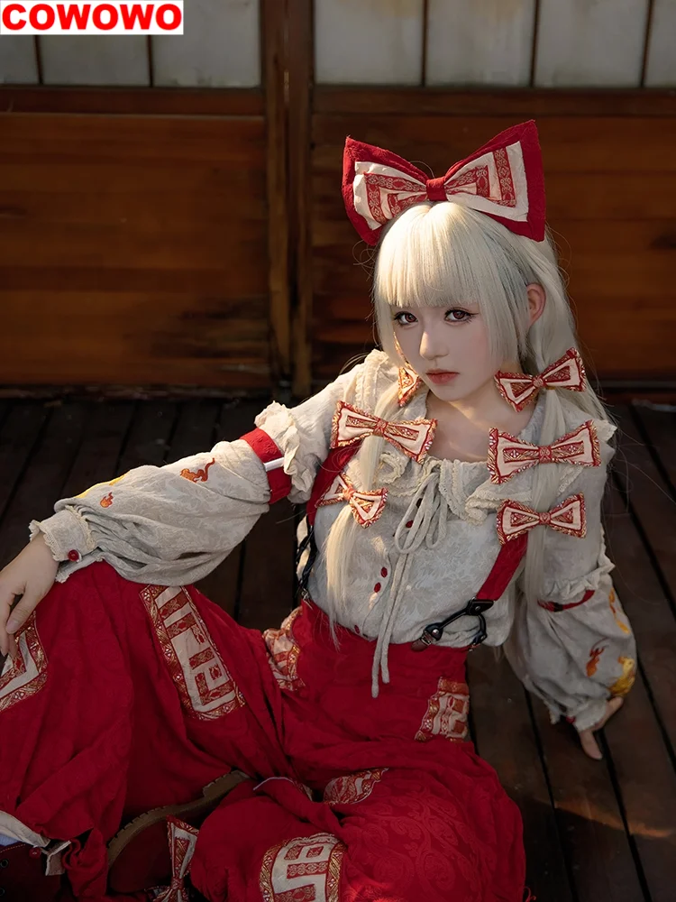 COWOWO Touhou Project Fujiwara No Mokou Cosplay Costume Cos Game Anime Party Uniform Hallowen Play Role Clothes Clothing