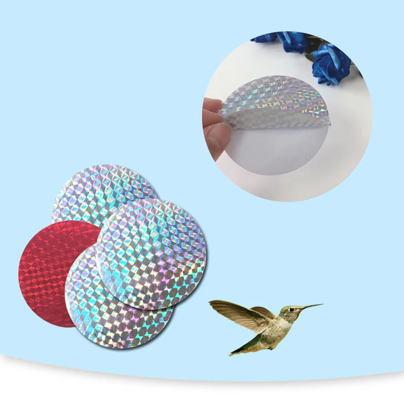 

20pcs Bird Repellent Reflective Tape Anti Scare Pigeon Sticker Garden Protection Outdoor Farm Crop Guard Eco Friendly