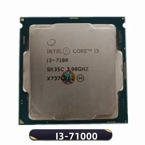 Core i3-7100  3.9 GHz  Dual-Core Quad-Thread CPU 3M 51W LGA 1151 i3 7100