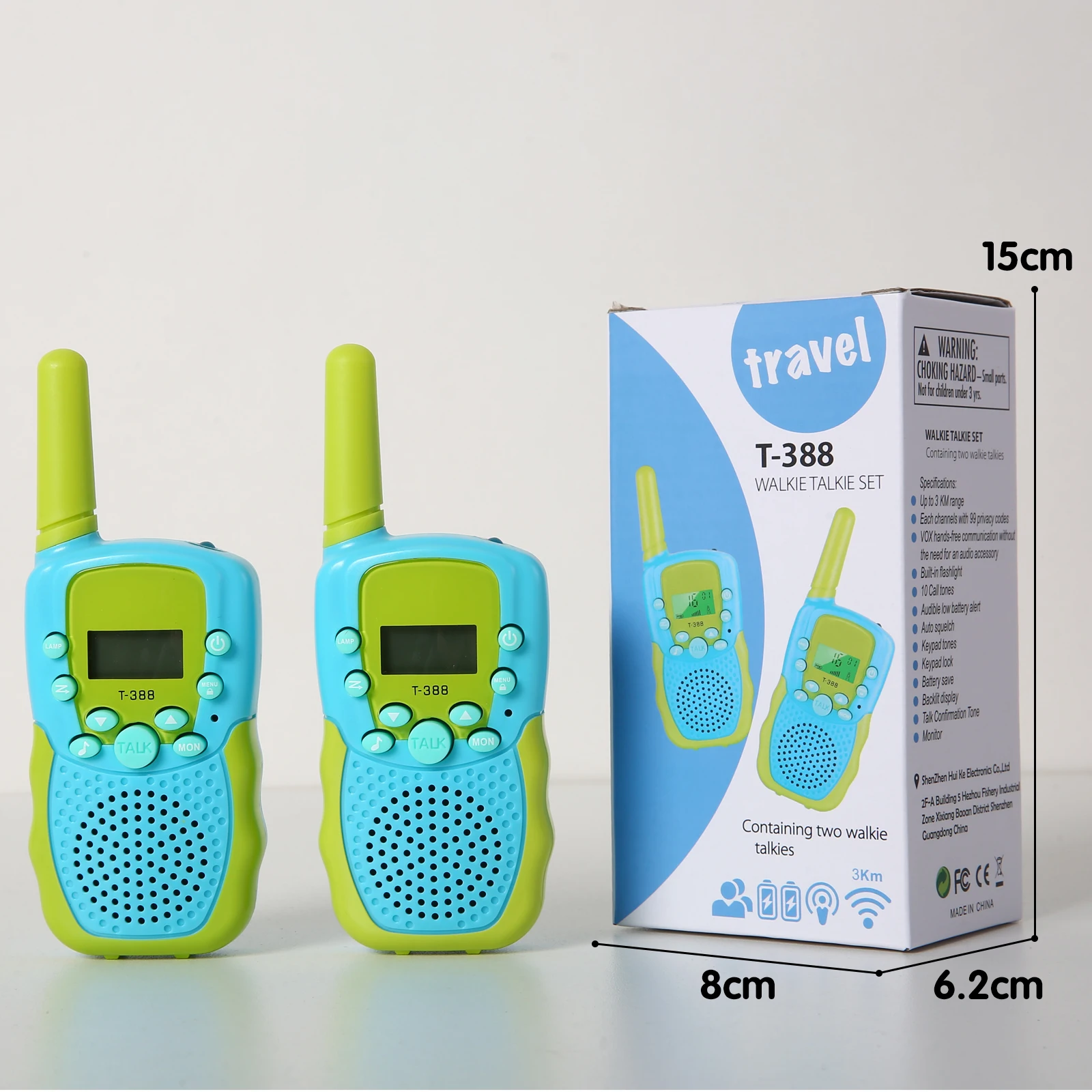

2Pcs/Set Walkie Talkie Rechargeable Long Range Outdoor Game Radio Child Toys Gifts