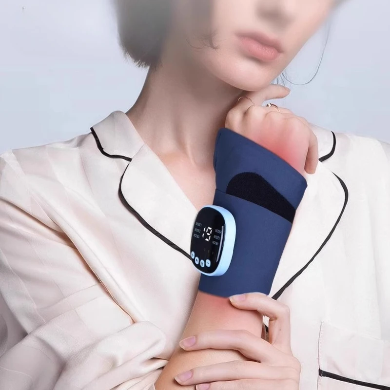 Electric Cordless Wrist Massager USB Rechargeable Vibration Relieve Tenosynovitis Hand Massager for Carpal Tunnel Fatigue Relief