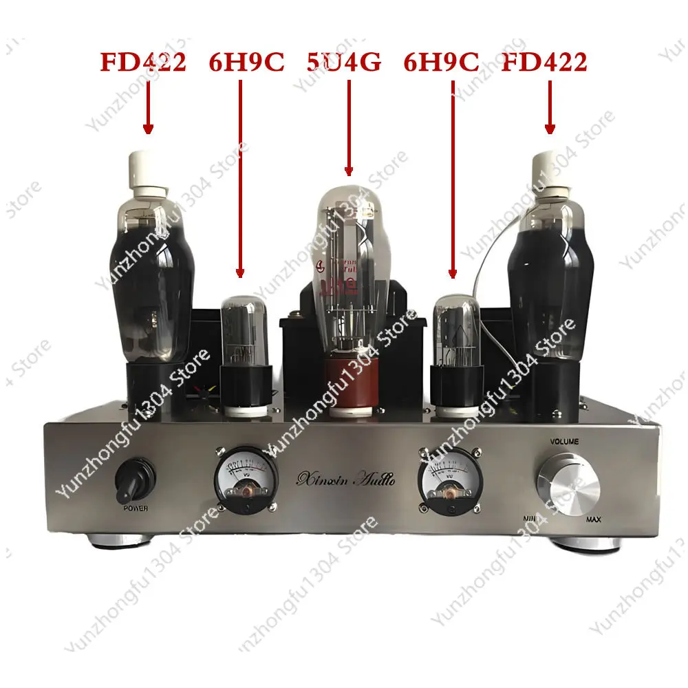 Purely Hand-built Shed Class A Single-ended Direct Heating Tube FD422 Tube Amplifier Finished Product