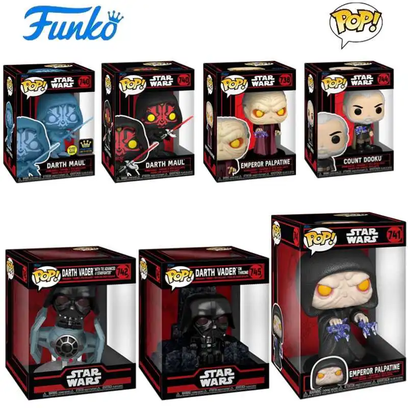 Funko POP Original genuino Star Wars Darth Maul Kylu Ren figuras de acción de juguete para niños niñas regalo adornos de modelos coleccionables