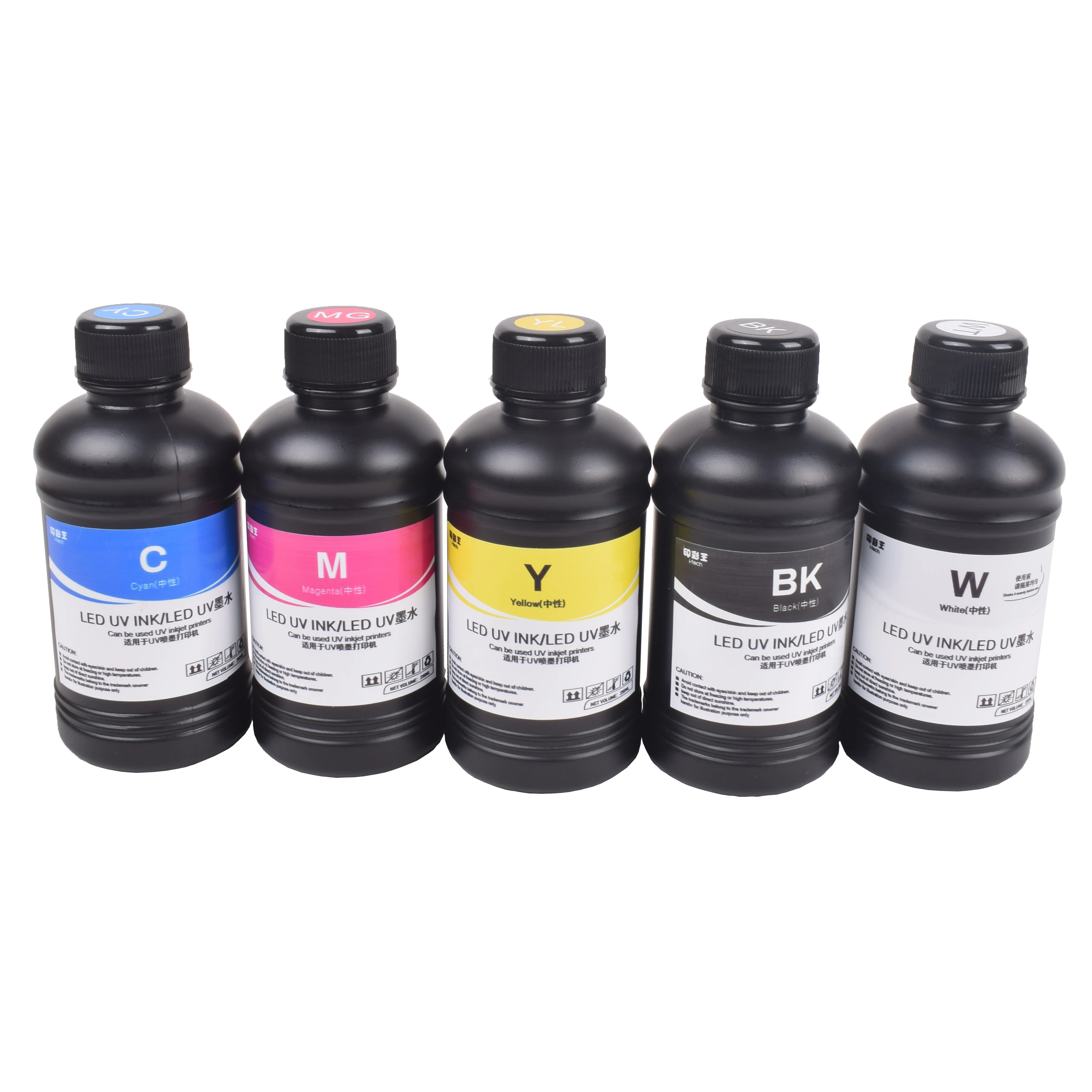 [EU STOCK] UV INK 250ML UV Printer INK for 1390 L800 6090 UV Printer for 500ML UV Natural INK CMYKW 5x500ML 5X250ML Fast Ship