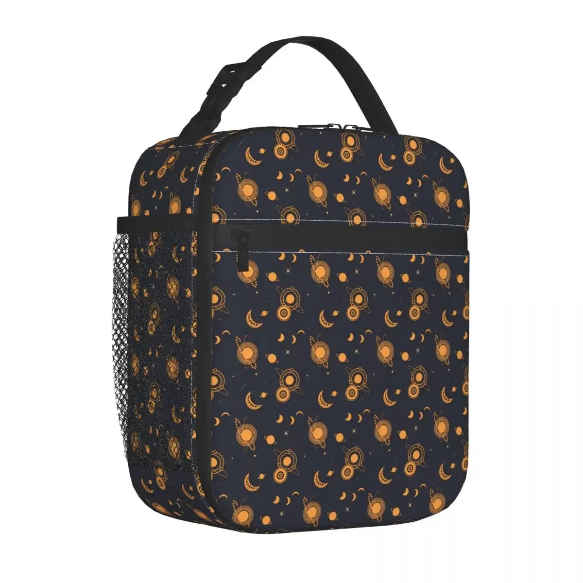 

Sun Moon Lunch Bag For Women Galaxy Print Print Lunch Box Retro Picnic Cooler Bag Portable Waterproof Thermal Lunch Bags