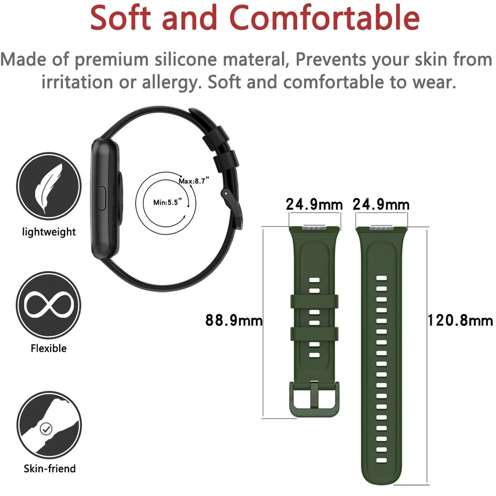 Replacement Watch Band For Huawei Watch Fit 2 Strap Silicone Strap For Huawei Watch Fit2 Watchbands