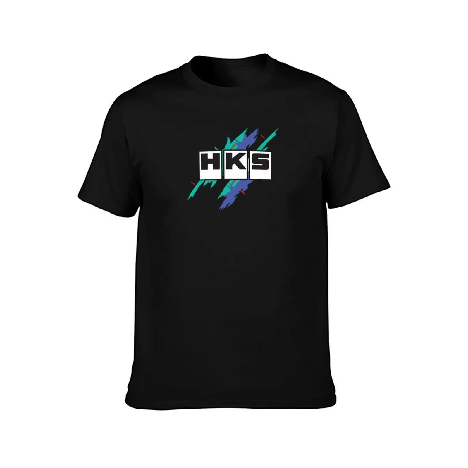 HKS Oil Spill Vintage Legendary JDM Livery T-Shirt, Summer Casual Cotton Tee, Oversized Streetwear Tops, Vintage Graphic Print