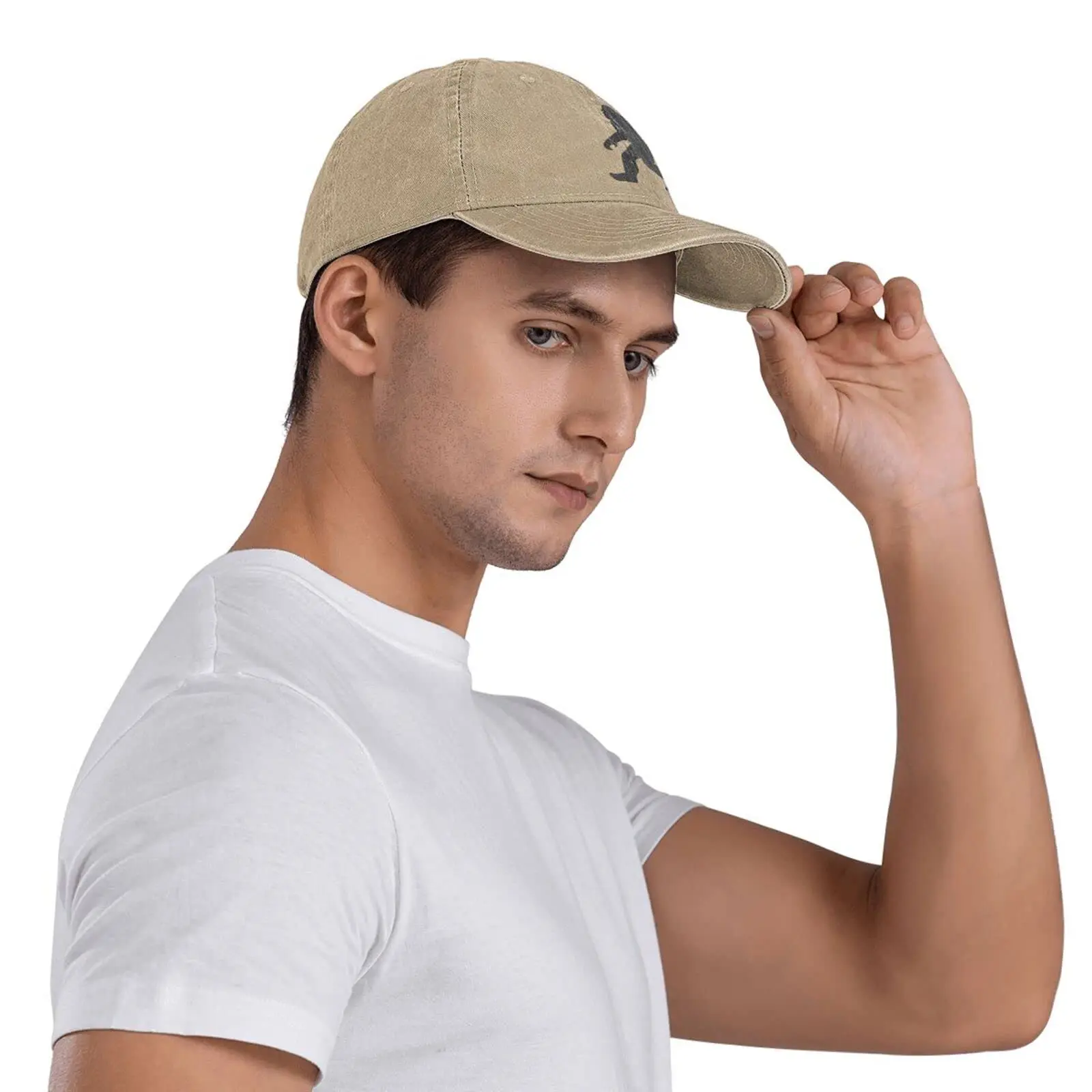 Casquettes de baseball Bigfoot réglables pour hommes et femmes, chapeau de cowboy vintage, chapeaux de papa, chapeaux de camionneur en denim, sports de plein air décontractés