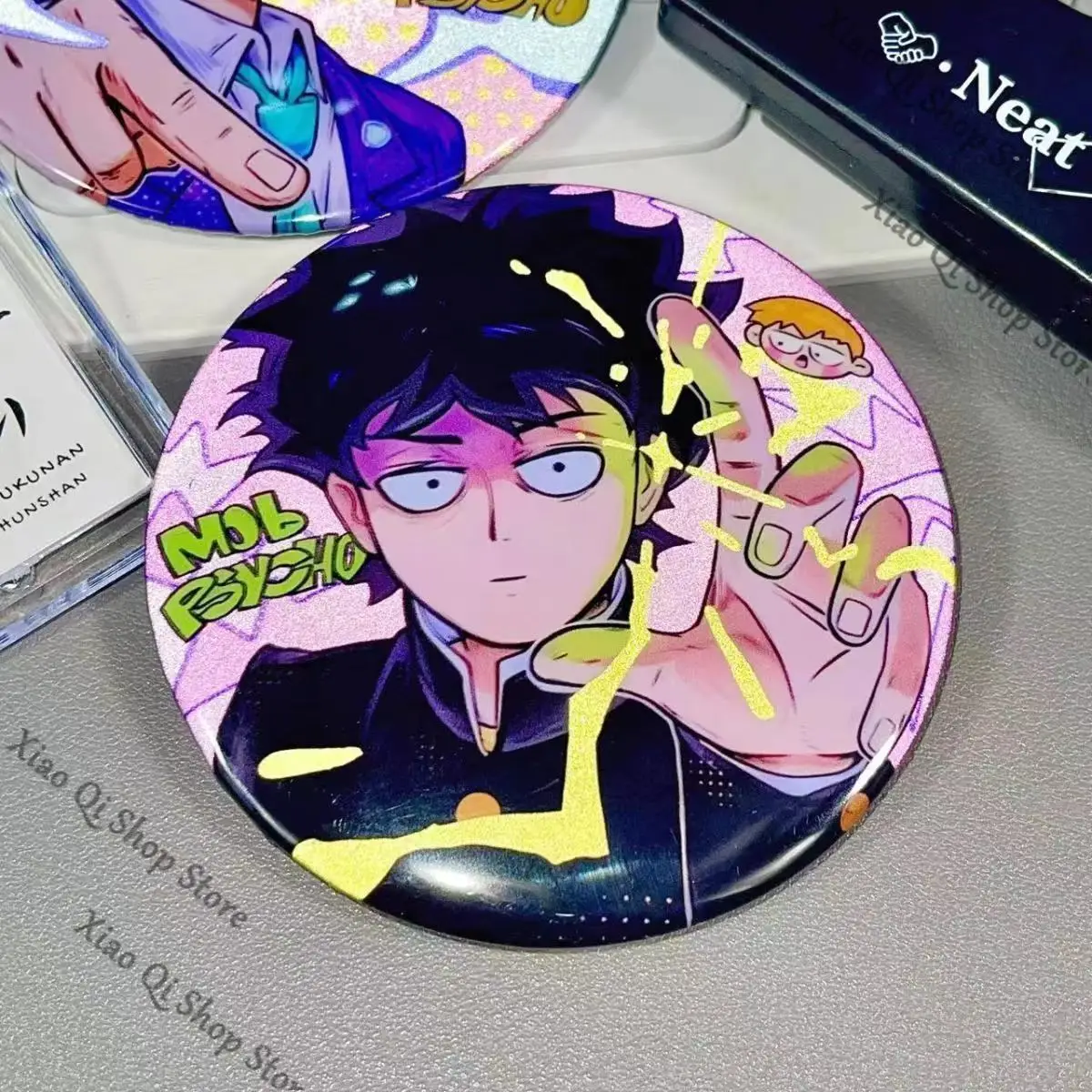 Mobu Saiko Hyaku Mob Psycho 100 アニメ高精細バッジ花沢テルキ霊幻アルタカ二次要素漫画ギフト