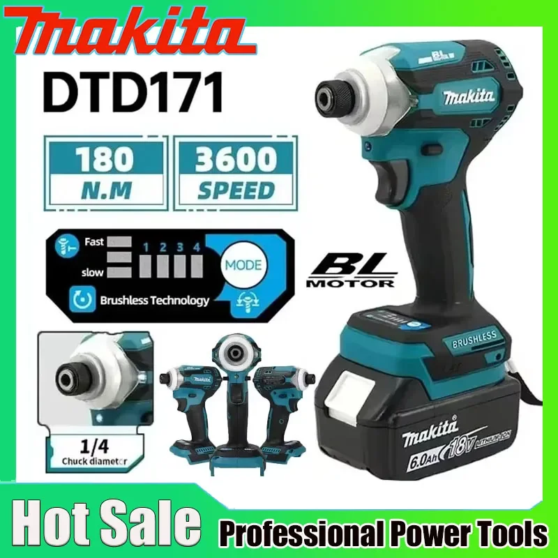 makita-dtd171-brushless-impact-driver-rechargeable-screwdriver-drills-cordless-power-tools-18v-bl-motor-bare-tool-unit-tools