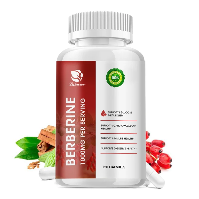 

LUKAREE 1500MG Berberine Supplement Bitter Melon for Blood Pressure & Cholesterol Cardiovascular Health