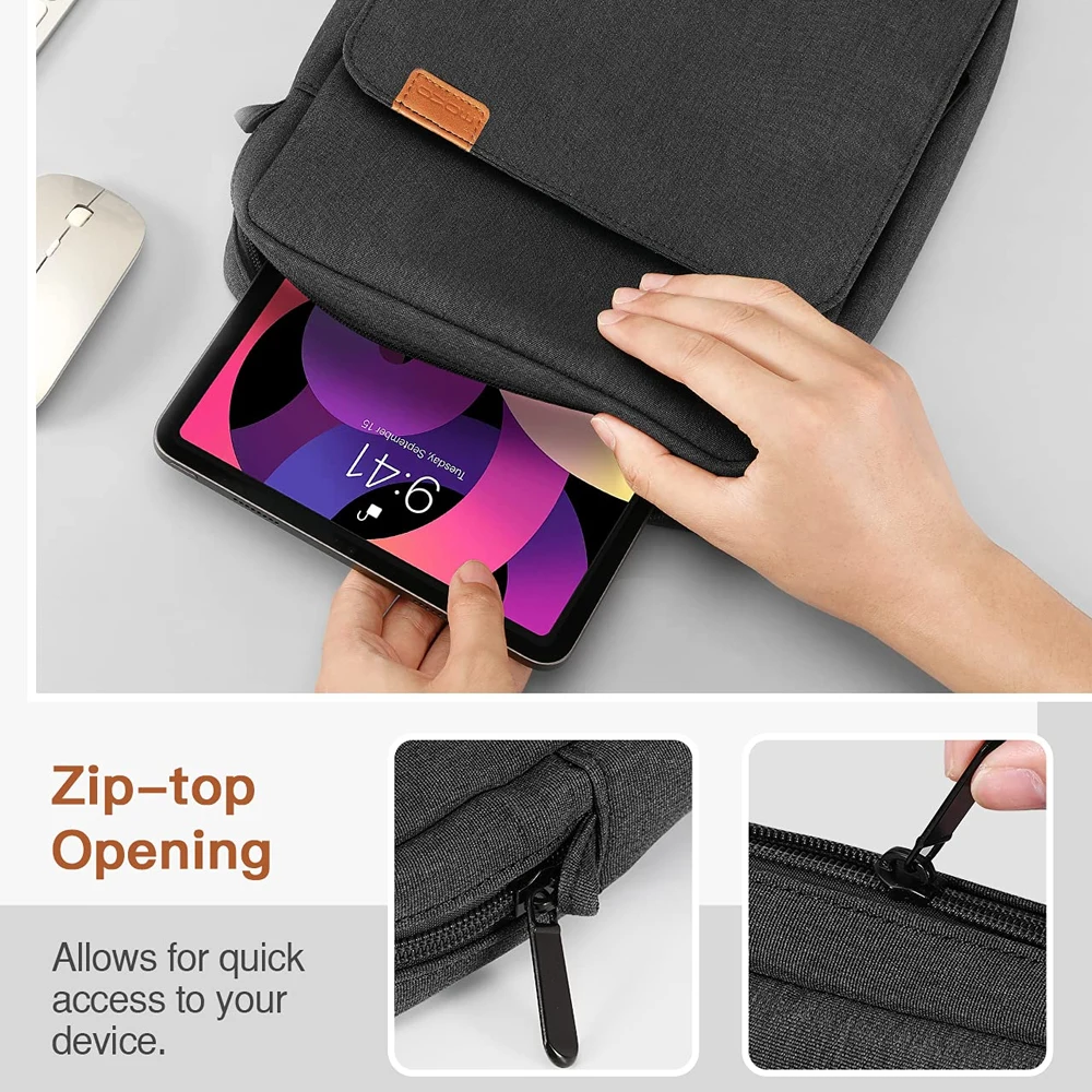2025 Portable Backpack For 2024 2023 iPad Air Pro Samsung Macbook Xiaomi Pad Tablet Pouch Case For Headphones Mobile Phone Book - view 5