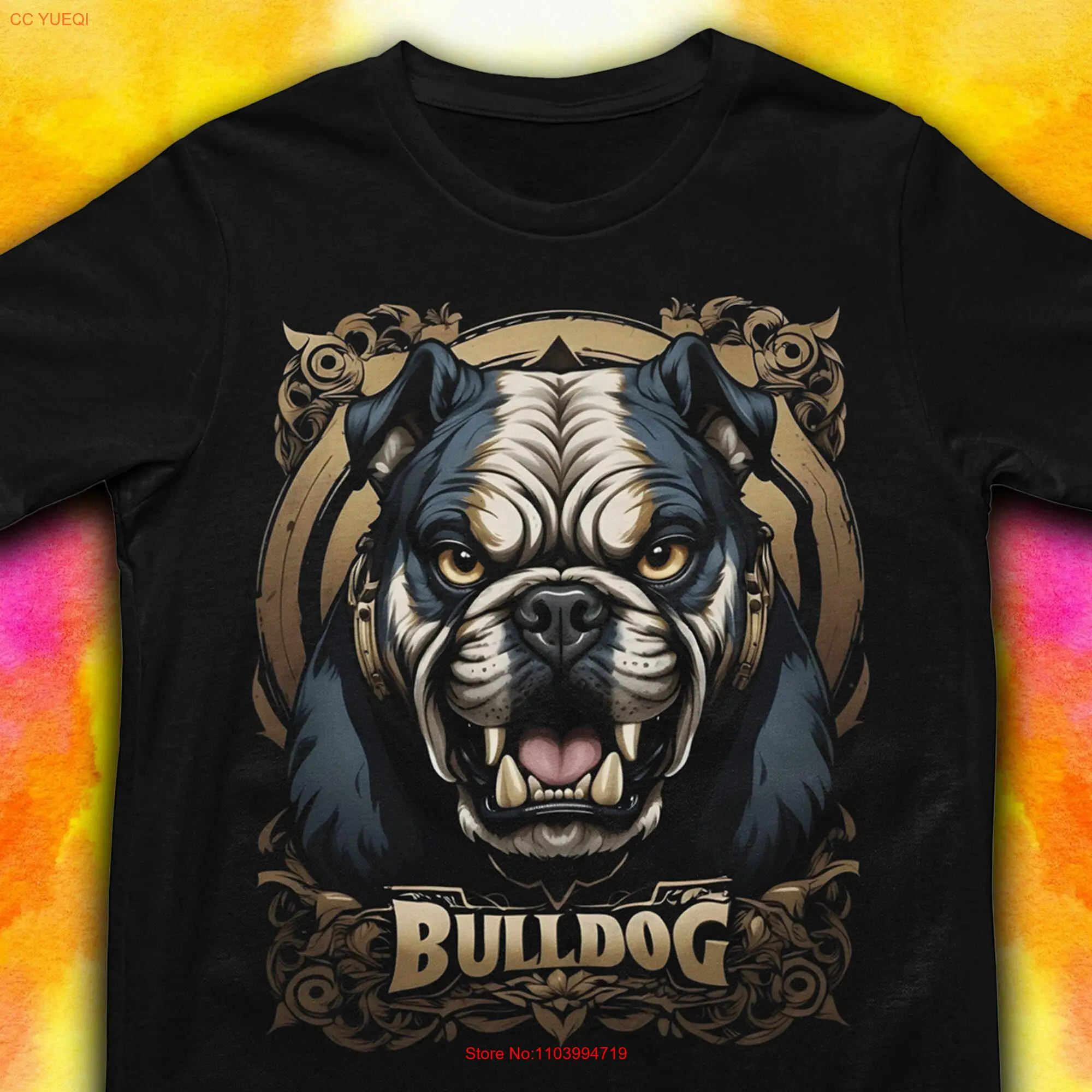 

Футболка с изображением бульдогов, тематическая голова бульдога, лучший дизайн из джерси, веер с длинными или короткими рукавами