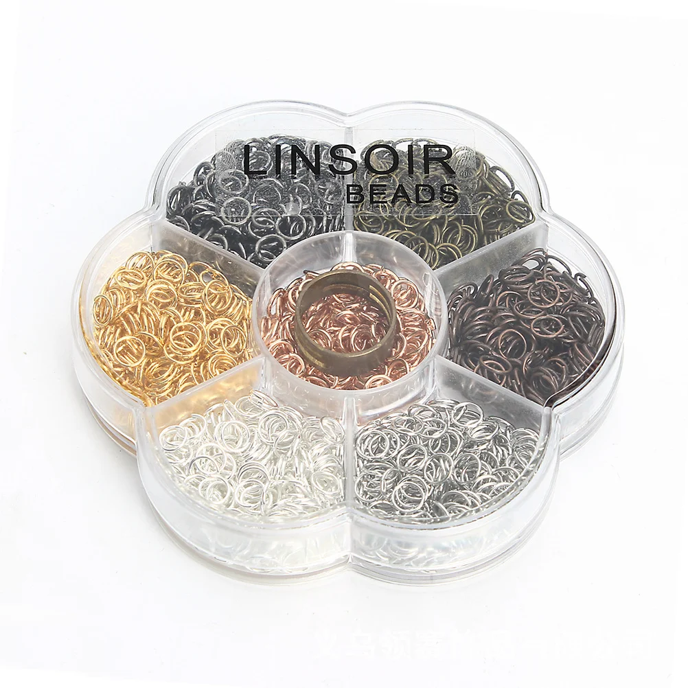 230Pcs Open Rings Alloy Pendant Charms DIY Jewelry Making Necklace Bracelets Keychains Accessories Set Open Rings