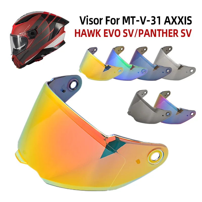 

Козырек для MT-V-31 AXXIS HAWK EVO SV PANTHER SV, линза для мотоциклетного шлема, лобовое стекло, защита от УФ-лучей, защита от солнца, мото Casco Accesorios
