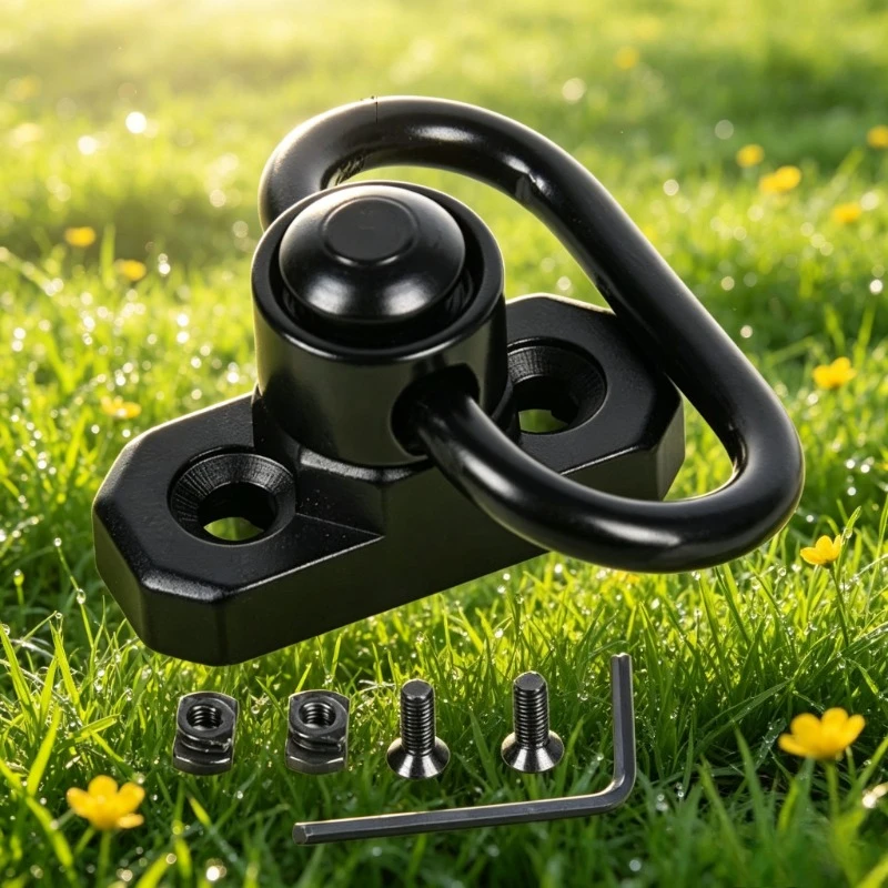 360° Rotatable QD Quick Release Connector, M-LOK Compatible Sling Swivel For Outdoor Model Strap Fast Assembly
