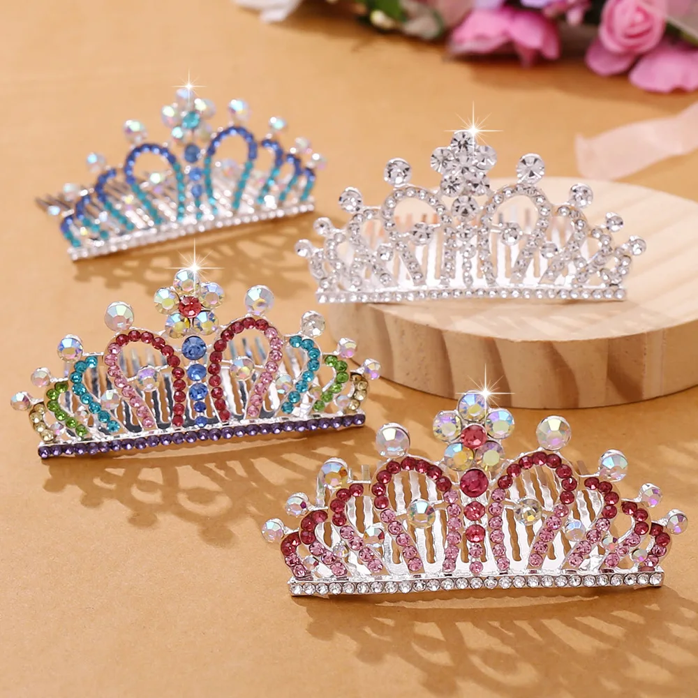 A Children's Crown Headpiece, Suitable for Baby and Little Girl Birthday Performances, Princess Crown Hair Accessory