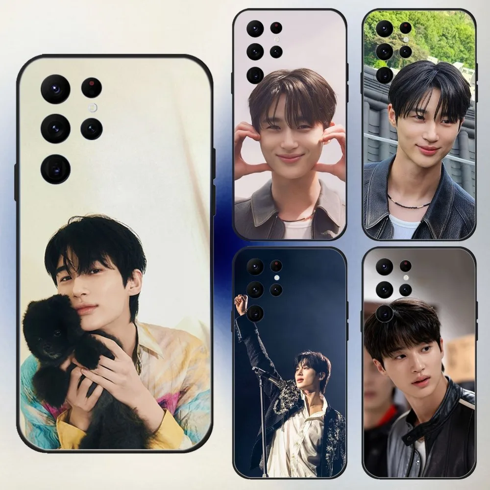 Byeon Woo Seok  Phone Case For Samsung S24,23,22,30,21,10,9,Ultra,Plus,Lite,FE,5G Black Soft Case