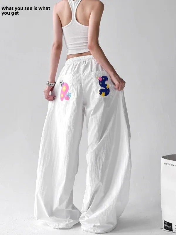 

Slimming High Waist Wide Leg Pants Women's Fashionable Versatile Casual Trousers Korean Style Summer Collection 2026