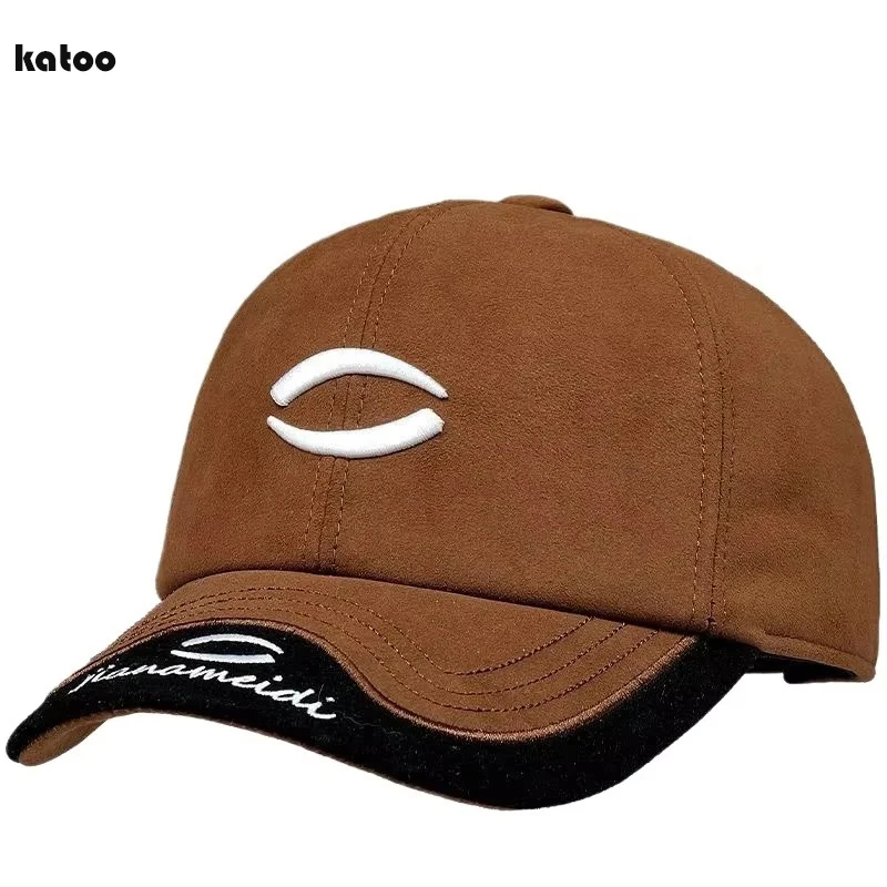 Gorras de Béisbol Rojas de Gamuza y Piel de Oveja Genuina para Hombre/Mujer, 56-60CM, Estilo Casual Urbano, Ajustables, 2026