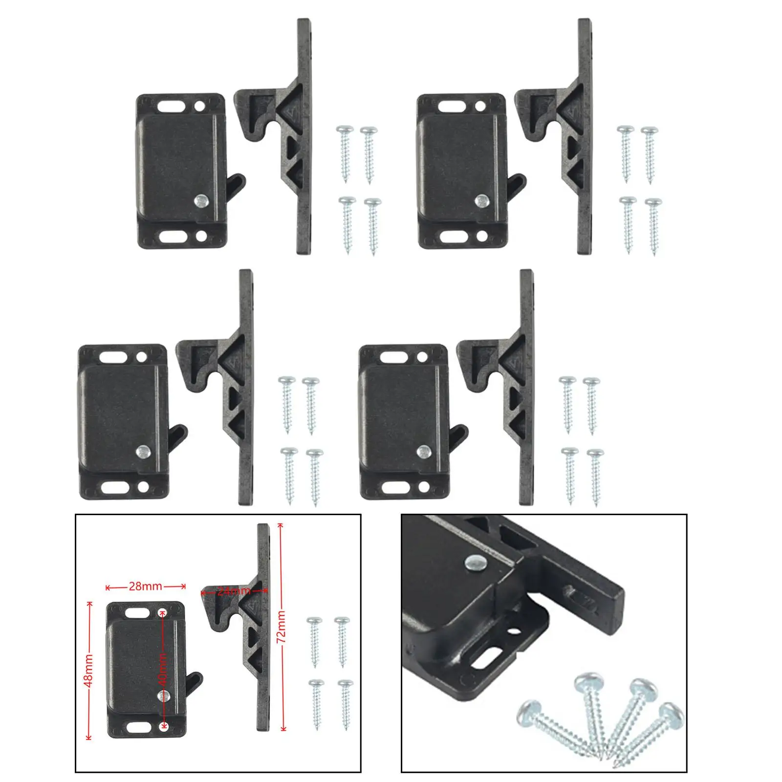 

4Set RV Drawer latches and Catches RV Drawer latches Push RV Drawer Latches