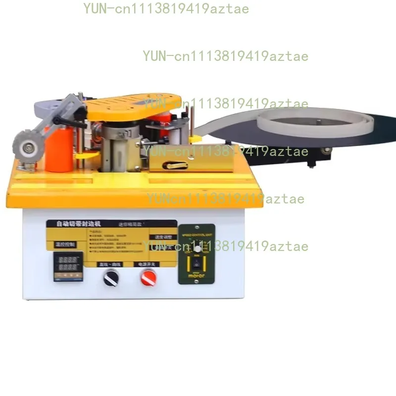 Portable 220V double-sided glued wood-based panel mechanical woodworking edge banding machine