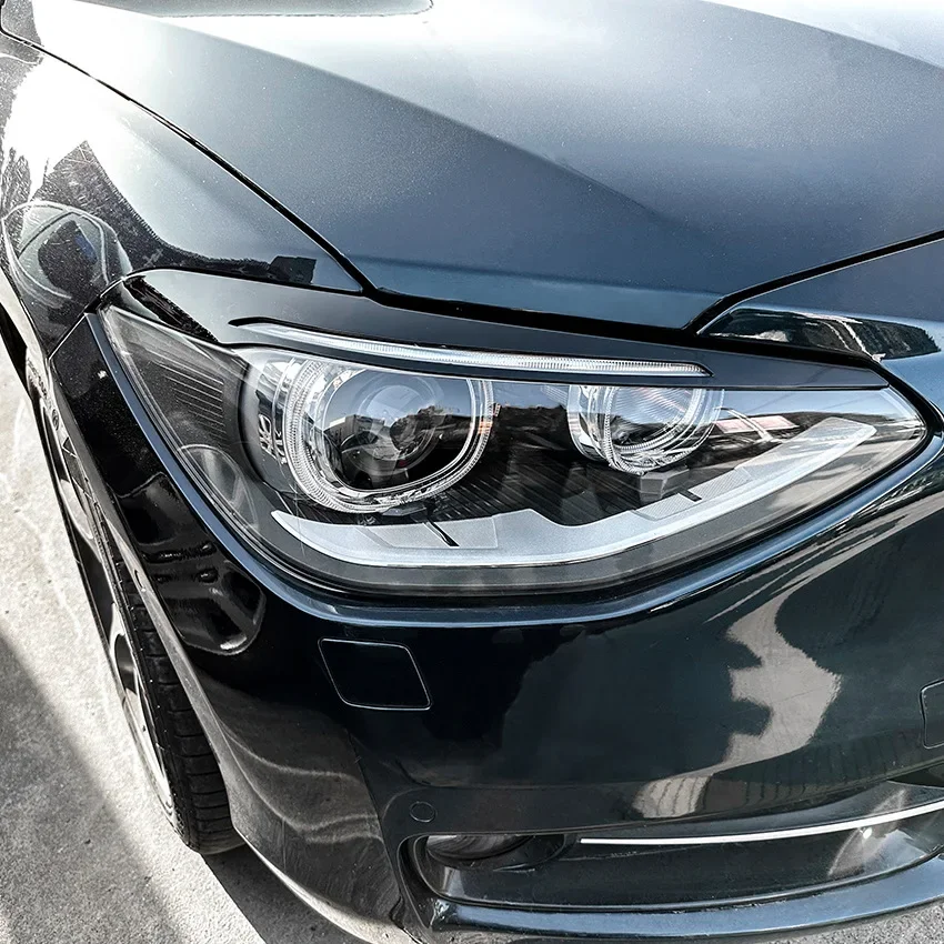 

GEFENSI For BMW 1 Series F20 F21 2011 2012 2013 2014 Headlight Eyebrow Eyelid Trim Lamp Cover Sticker Car Accessories