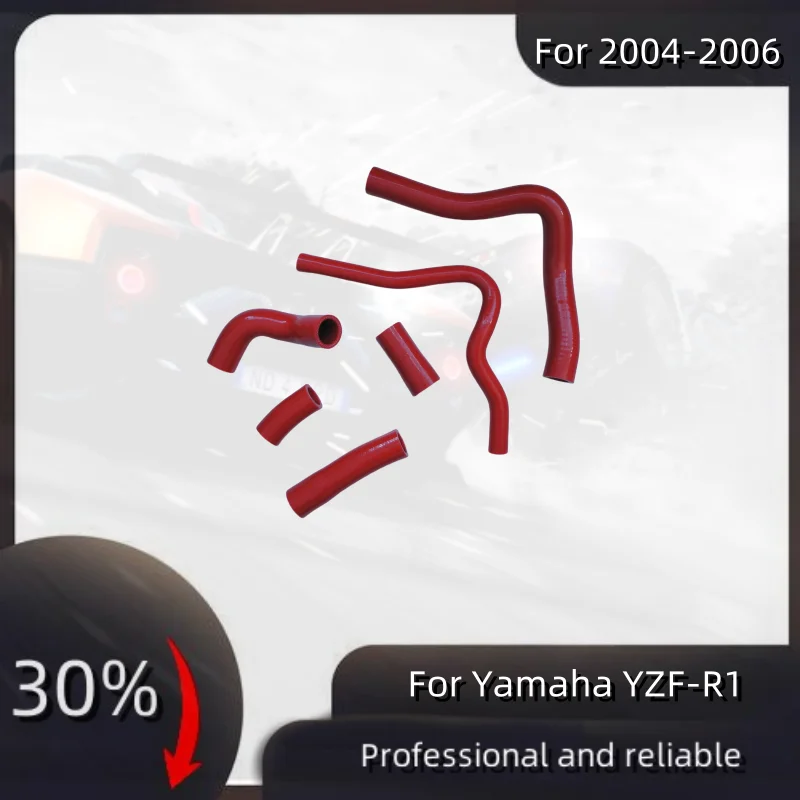 

НОВЫЙ 6- шт. полностью силиконовый шланг радиатора для Yamaha YZF-R1 2004-2006 YZF R1 Y Z F R 1, комплект трубок 2004 2005 2006