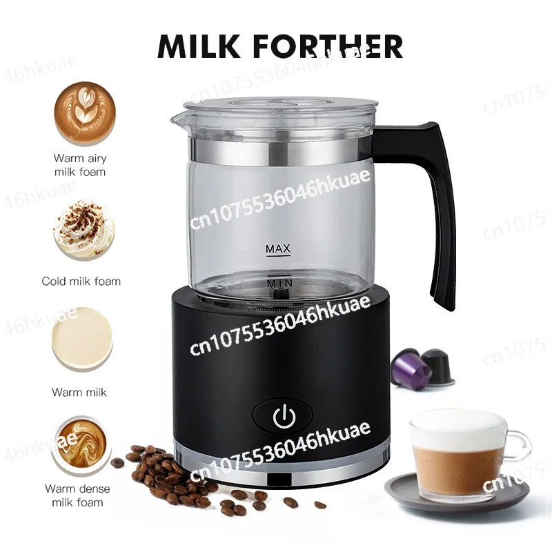 Household Small Milk Foam Machine, Separate Hand-held Electric Milk Beater, Hot and Cold Stirring Milk Heater