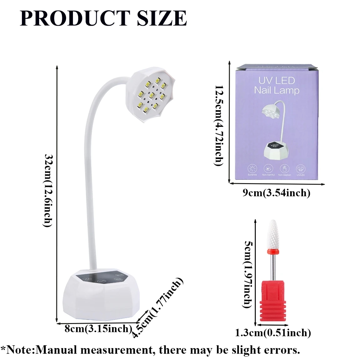 Draagbare oplaadbare nagellampset UV LED-nageldroger Auto Sensing Touch Control nagellampen Sneldrogend nagellicht Nagelgereedschap