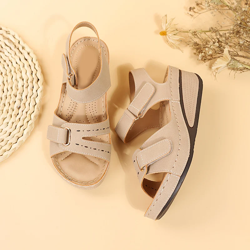 2024 Summer Wedge Sandals for Women New Fashion Non Slip Beach Shoes Woman Lightweight Casual Platform Sandalias Mujer Plus Size