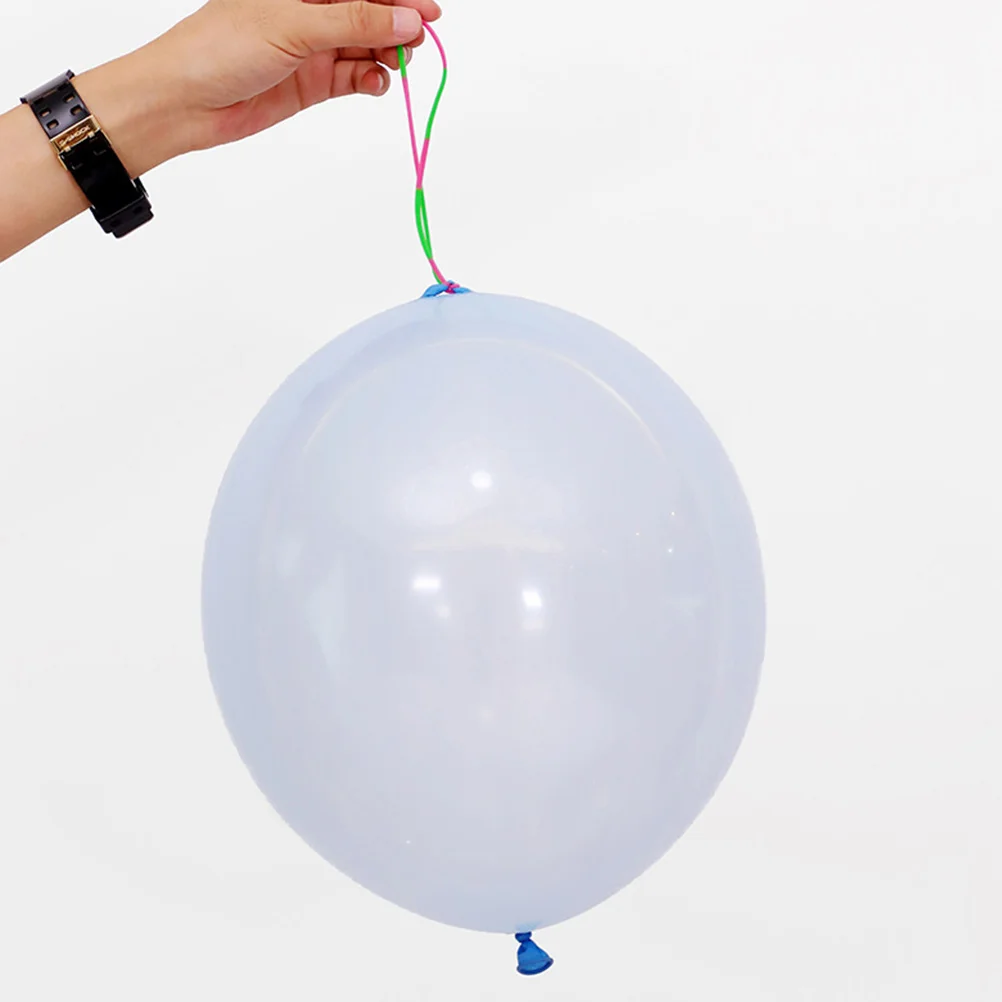 

50pcs Latex Punching Balloons Party Game Hand Pat Balloon Set Random Color Balloons For Birthday Festival School