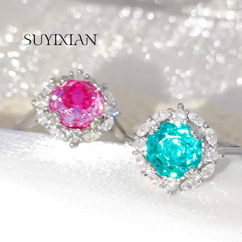 925 Sterling Silver Stylish Vintage Octagonal Millennium Rose Cut Crystal Zircon Ring Birthday Anniversary Gift Ladies Jewelry