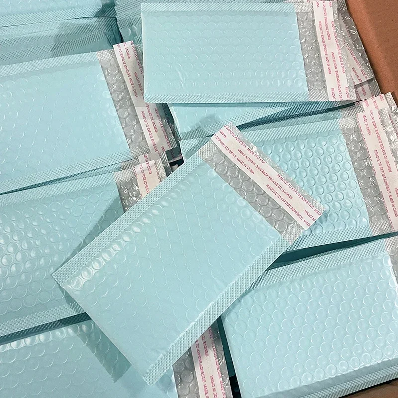 Paquete de entrega multicolor de 50 Uds., embalaje de suministros para pequeñas empresas, sobres, paquetes de envío, bolsa de embalaje de sobre de burbujas