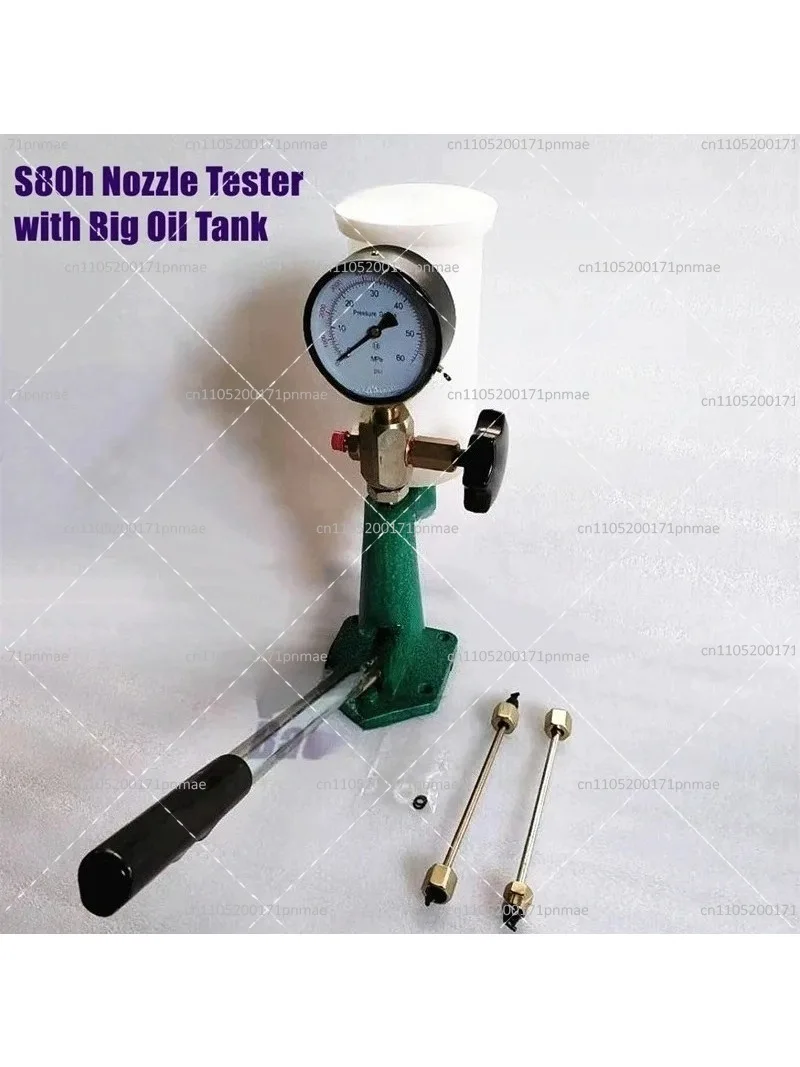 Diesel Injector Nozzle Calibrator Tester with Manual Boost Pump for Common Rail Systems Large Tank