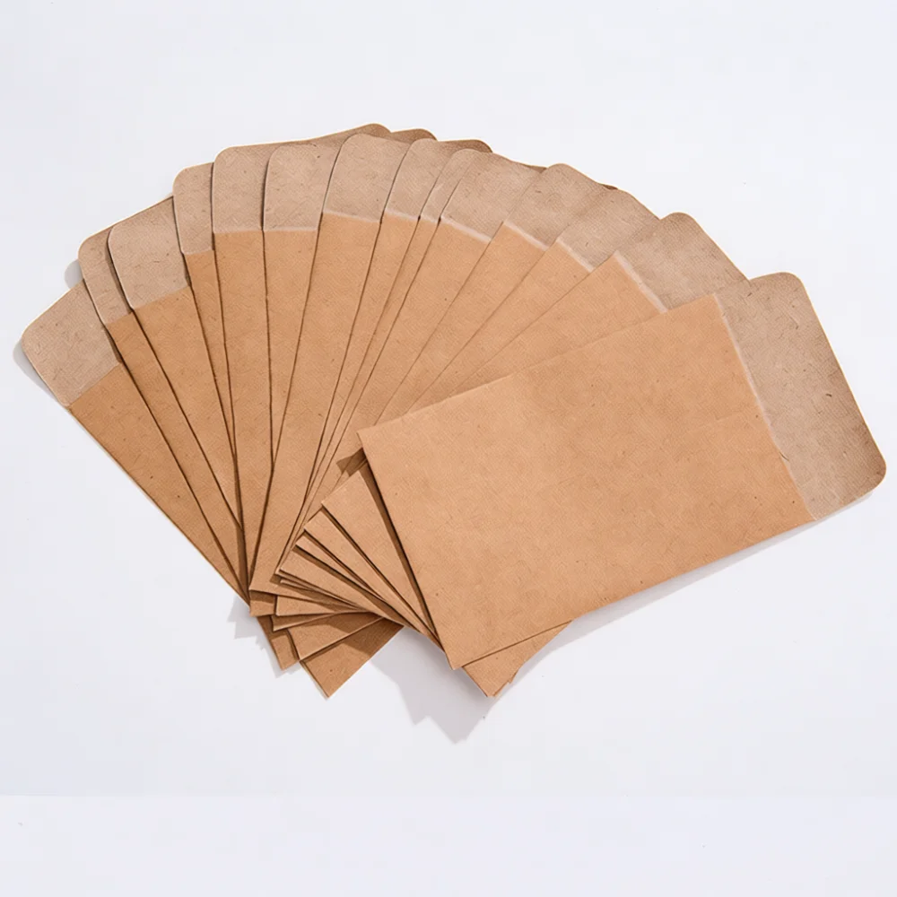 Vintage Style Kraft Paper Envelopes Storage Bags For Seeds Parts Jewelry Accessories Craft Organizing Mini Pouch