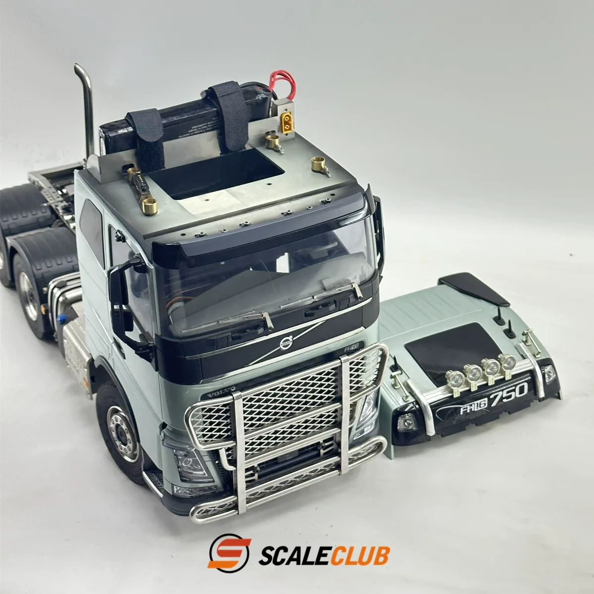 Scaleclub 1/14 Tamiya tractor truck magnetic high roof set Oka wiring