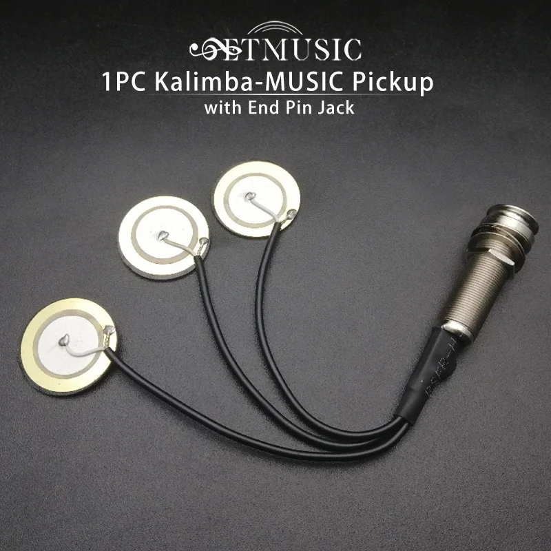 

Piezo Contact Microphone 3 Transducer Pickups with End Pin Jack for Kalimba-MUSIC