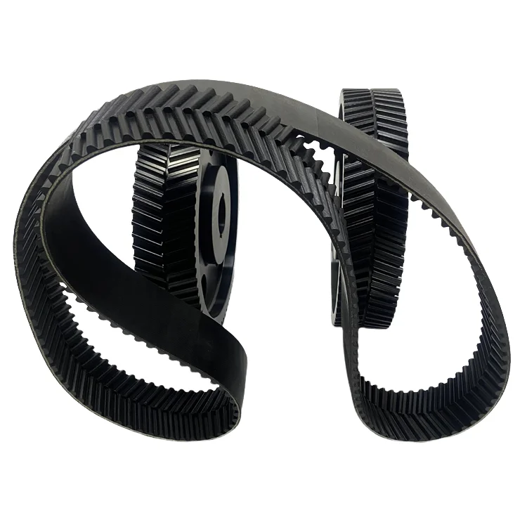 O-type nylon herringbone toothed belt timing pulley 45 steel customizable machinery industry OEM construction pulley