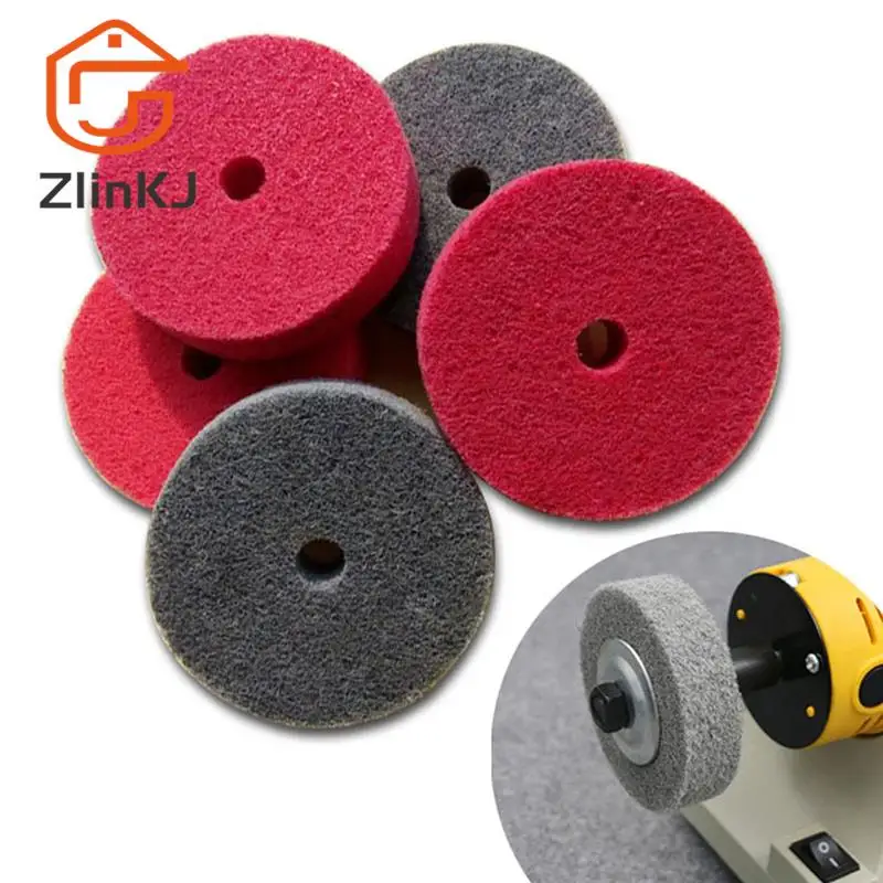 1 pz 3 pollici 75mm ruote di lucidatura della mola in Nylon per la lucidatura della parte degli accessori per utensili elettrici in plastica di legno di metallo